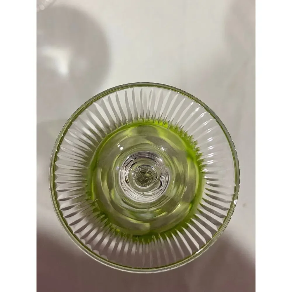 Vintage Nachtmann Traube Chartreuse Wine Hock Goblets Set of 5 Pattern German
